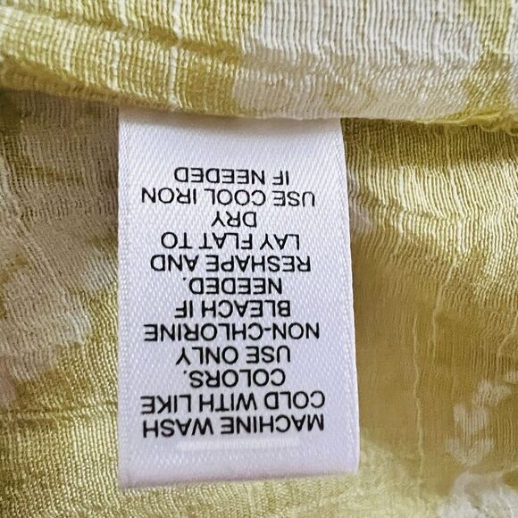 Cato Green & White Floral Billowy Flowy Boho Cottagcore Blouse - Plus 22/24W - Picture 9 of 9